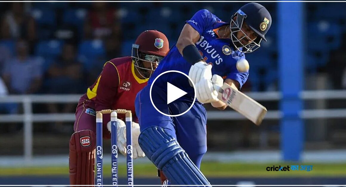 6,6,6,6,6,4,4,4: दूसरे वनडे में मैदान मे आया अक्षर का तूफान- देखें VIDEO