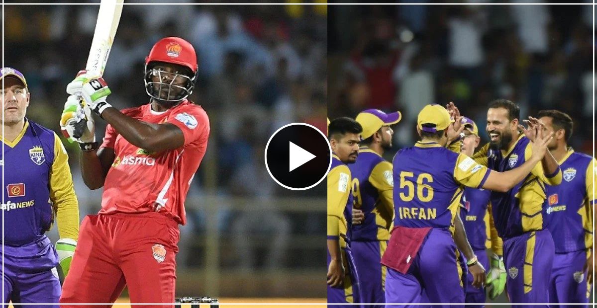 Sehwag lost to Pathan Brother, Gayle said, 54 runs in 12 balls - watch video