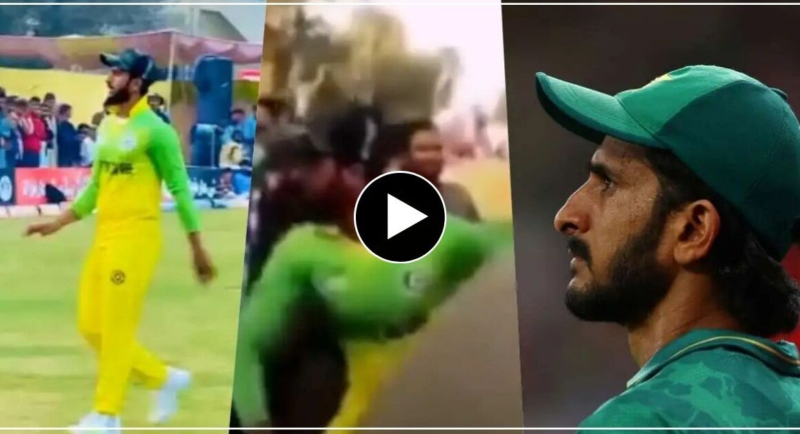 लाइव मैच के दौरान हसन अली ने फैंंस से की मारपीट लड़ाई के बाद हाल हुआ बुरा- वीडियो