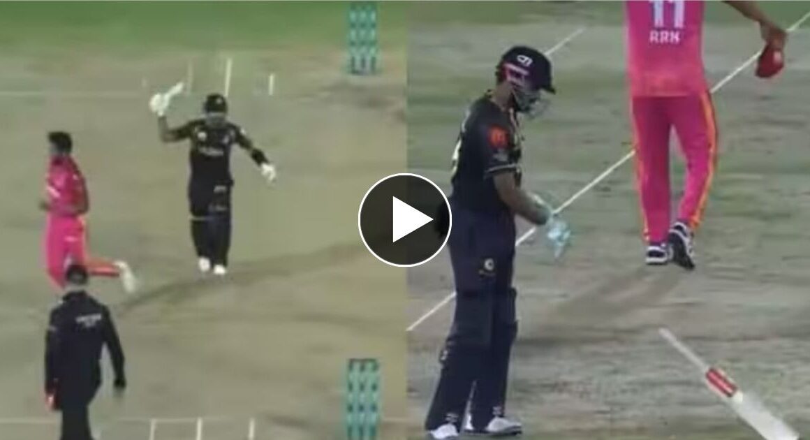 PSL मैच के दौरान हसन अली को बैट से मारने के लिए दौड़े पाकिस्तान के कप्तान बाबर आजम, देखें वीडियो