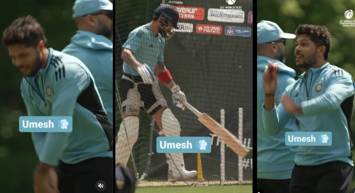 उमेश यादव ने नेट्स में विराट कोहली की बल्लेबाजी की करी नकल